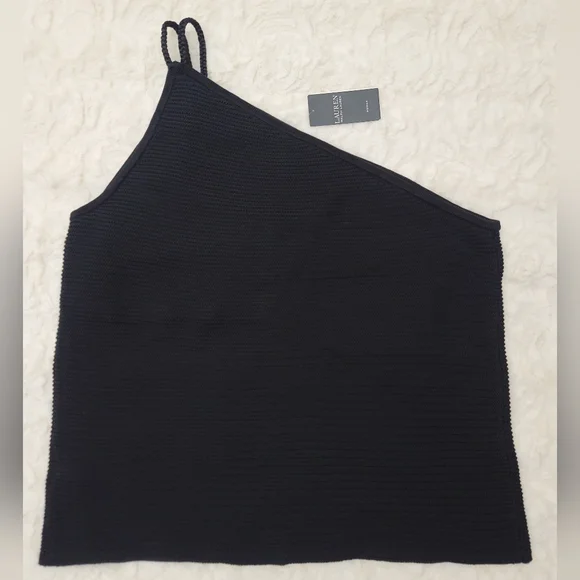 Lauren Ralph Lauren Women Black Cable Stitch 1 Shoulder Sweater Top Size 3X NWT - Picture 3 of 3